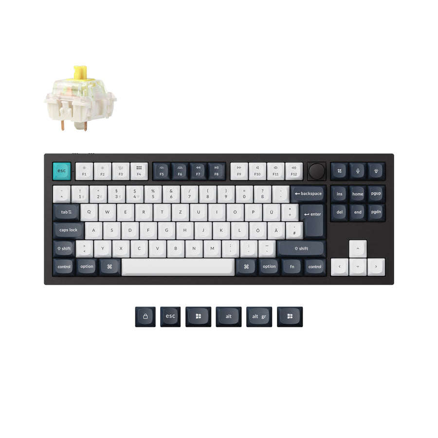 Colección de teclados mecánicos personalizados inalámbricos Keychron Q3 Max QMK/VIA con distribución ISO