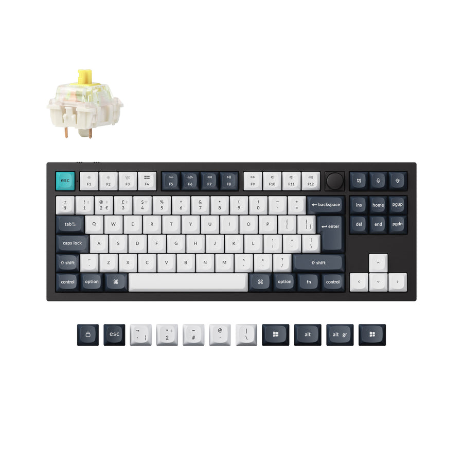 Colección de teclados mecánicos personalizados inalámbricos Keychron Q3 Max QMK/VIA con distribución ISO