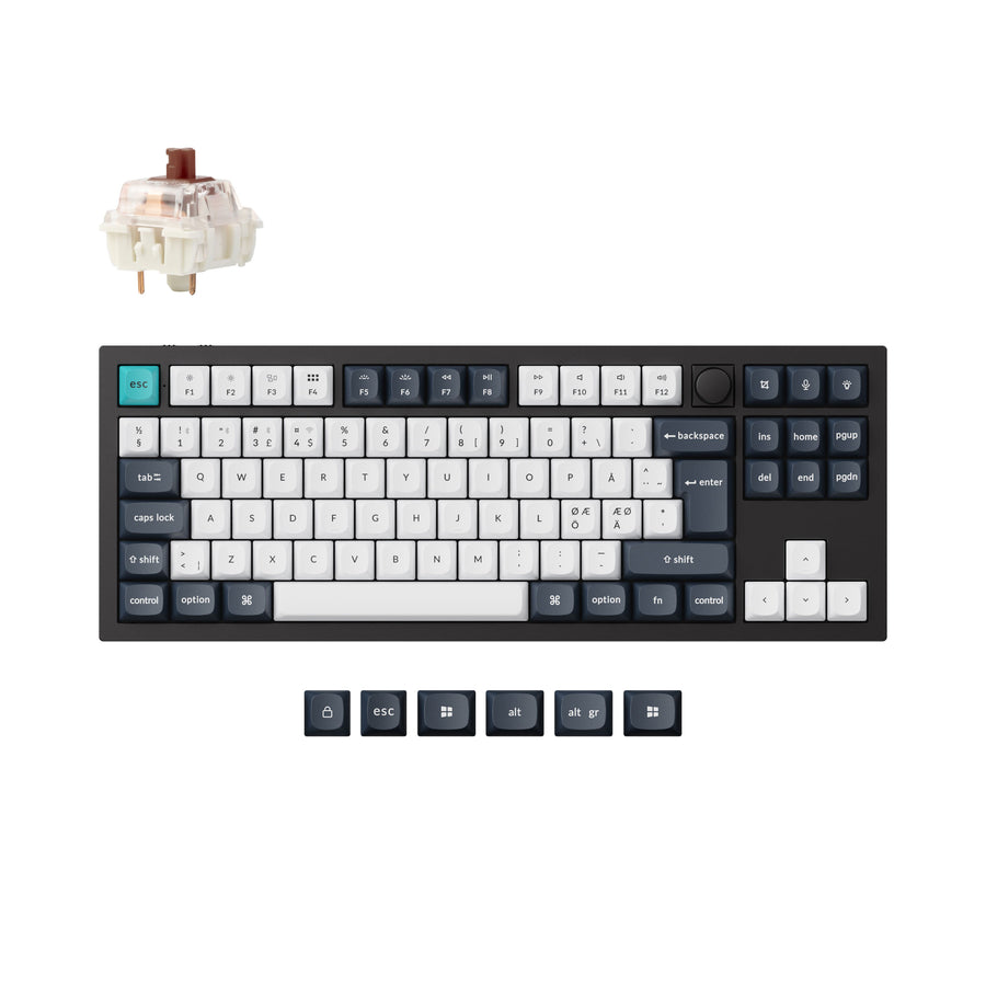 Colección de teclados mecánicos personalizados inalámbricos Keychron Q3 Max QMK/VIA con distribución ISO