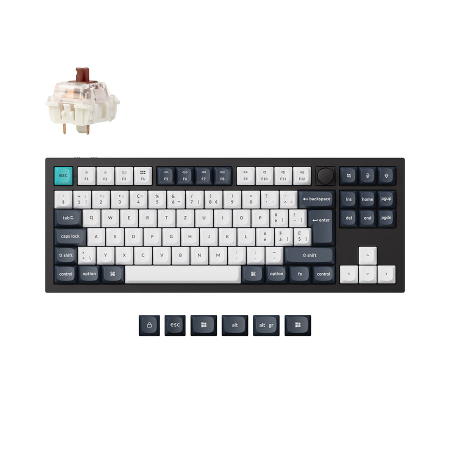Colección de teclados mecánicos personalizados inalámbricos Keychron Q3 Max QMK/VIA con distribución ISO