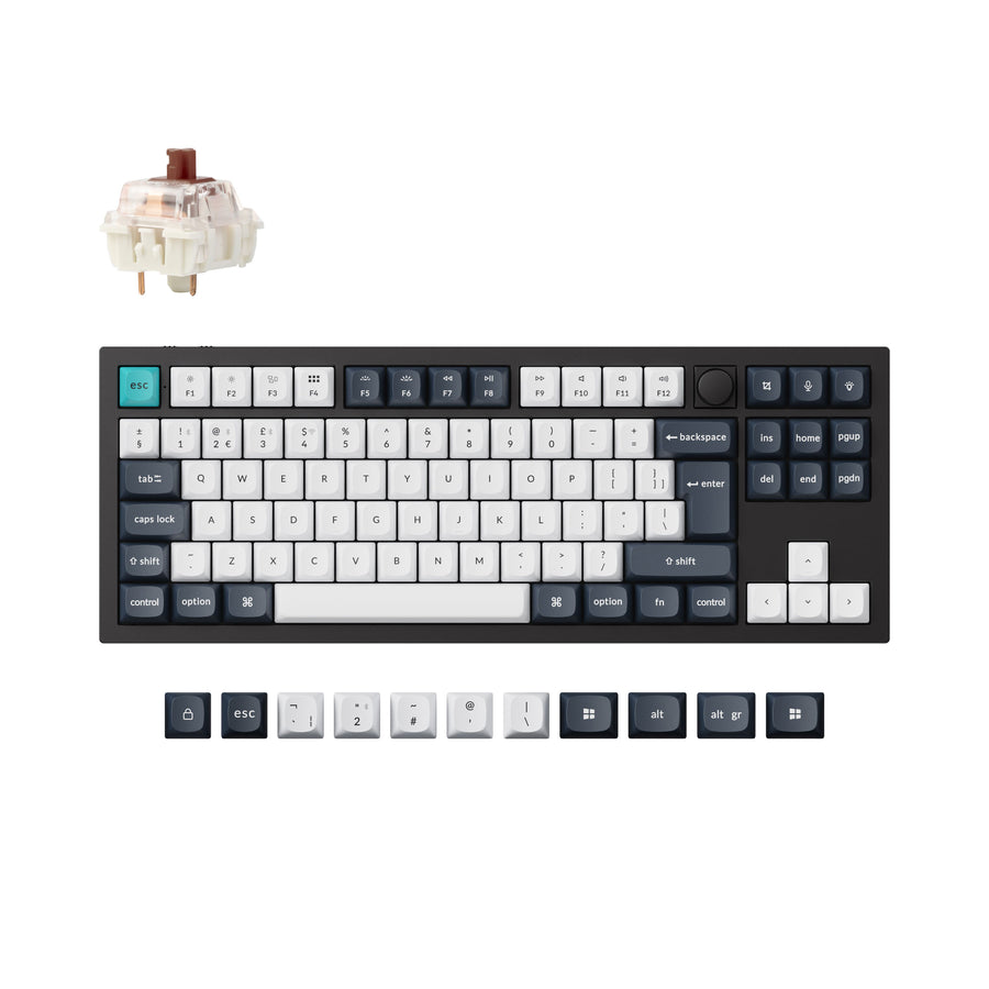 Colección de teclados mecánicos personalizados inalámbricos Keychron Q3 Max QMK/VIA con distribución ISO