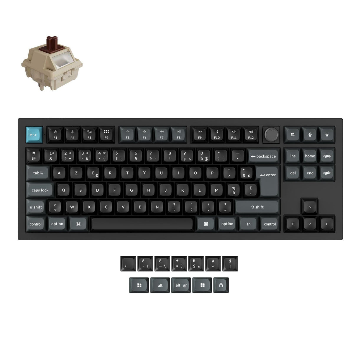 Keychron Q3 Ultra 8K Wireless Custom Mechanical Keyboard ISO Layout Collection