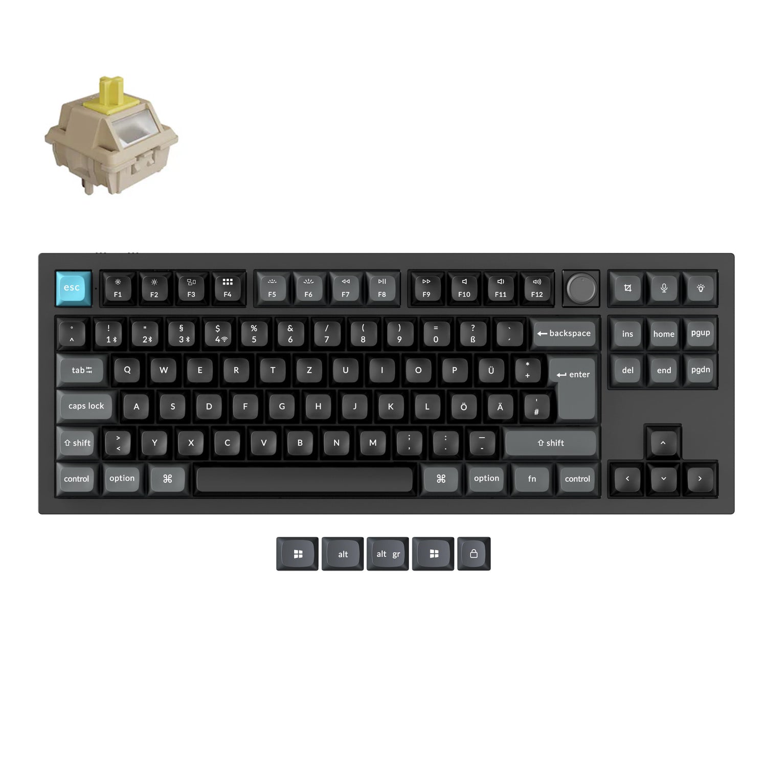 Keychron Q3 Ultra 8K Wireless Custom Mechanical Keyboard ISO Layout Collection