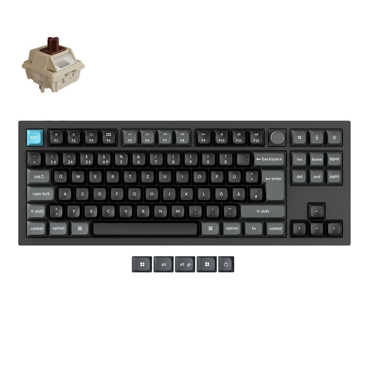 Keychron Q3 Ultra 8K Wireless Custom Mechanical Keyboard ISO Layout Collection