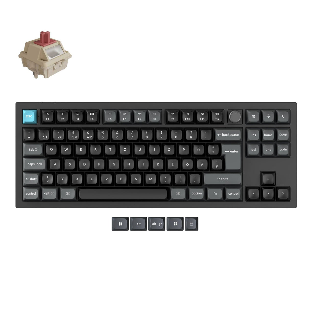 Keychron Q3 Ultra 8K Wireless Custom Mechanical Keyboard ISO Layout Collection