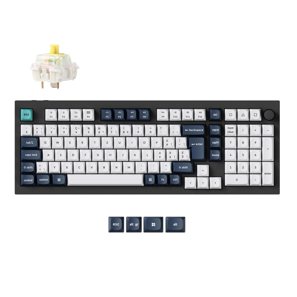 Colección de teclados mecánicos personalizados inalámbricos Keychron Q5 Max QMK/VIA con distribución ISO
