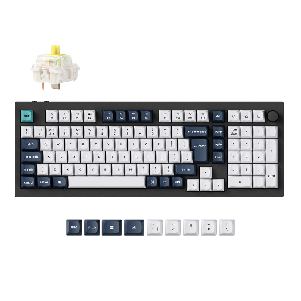 Colección de teclados mecánicos personalizados inalámbricos Keychron Q5 Max QMK/VIA con distribución ISO