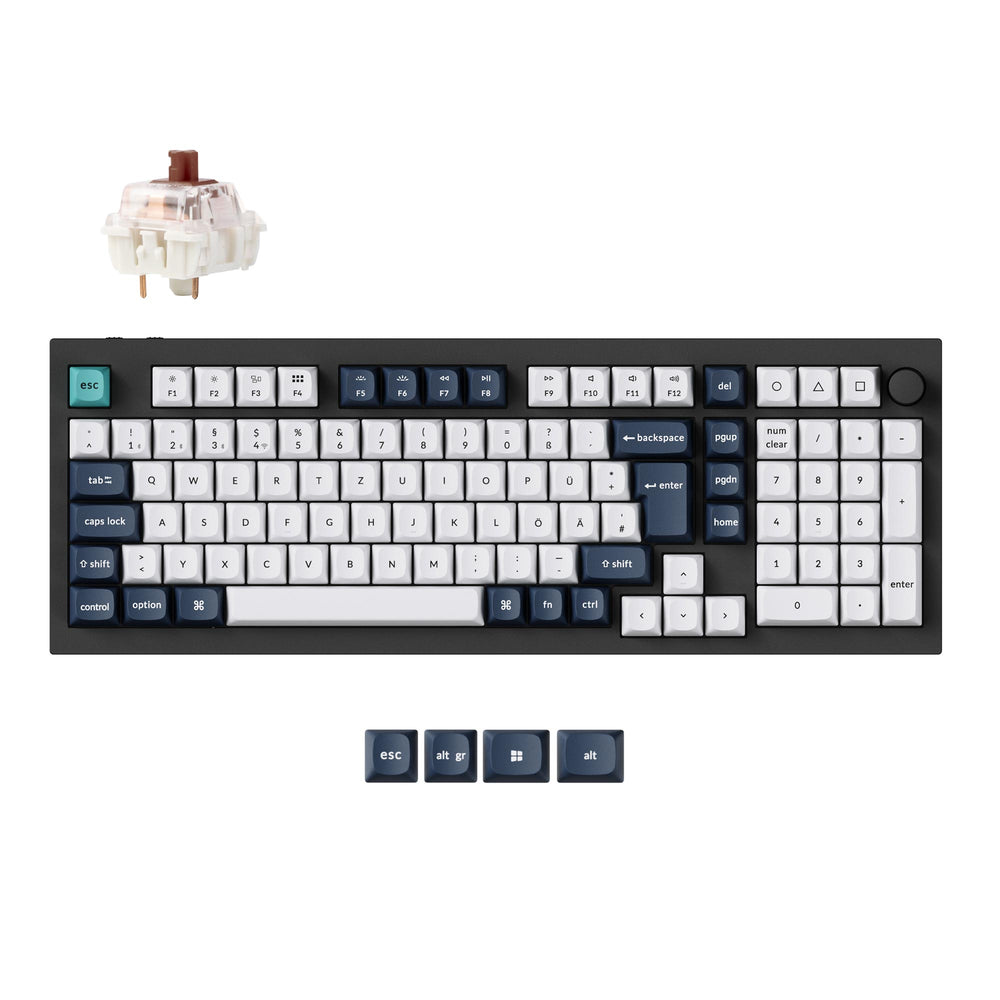 Colección de teclados mecánicos personalizados inalámbricos Keychron Q5 Max QMK/VIA con distribución ISO