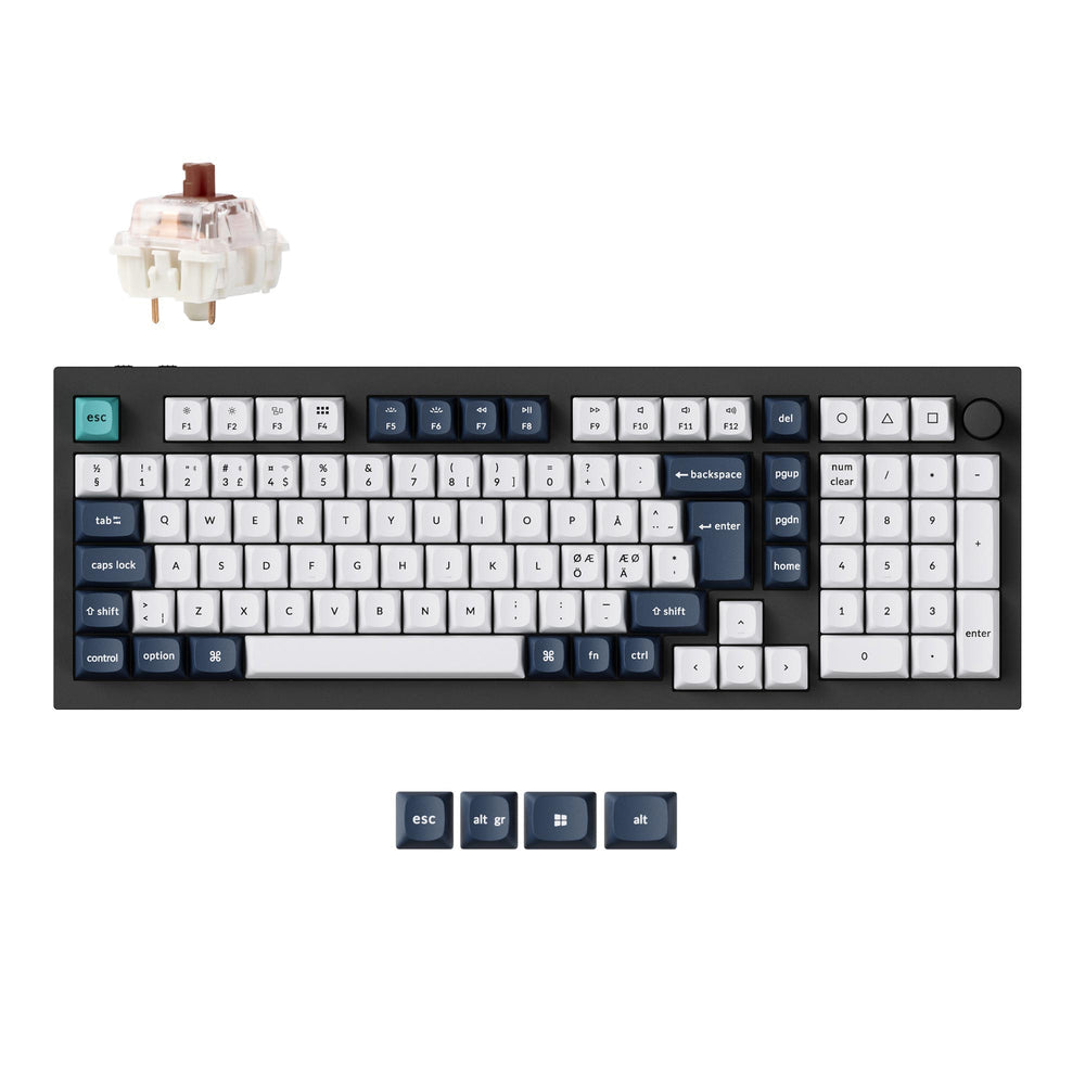 Colección de teclados mecánicos personalizados inalámbricos Keychron Q5 Max QMK/VIA con distribución ISO