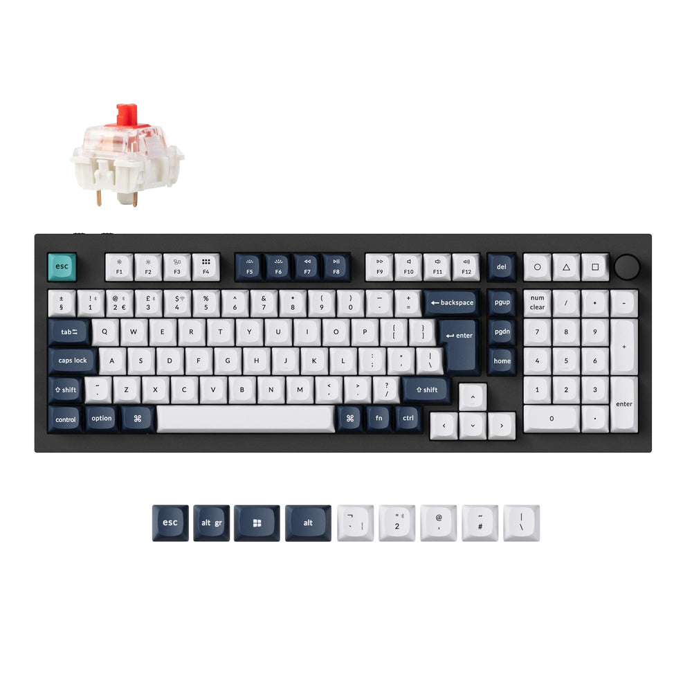 Colección de teclados mecánicos personalizados inalámbricos Keychron Q5 Max QMK/VIA con distribución ISO