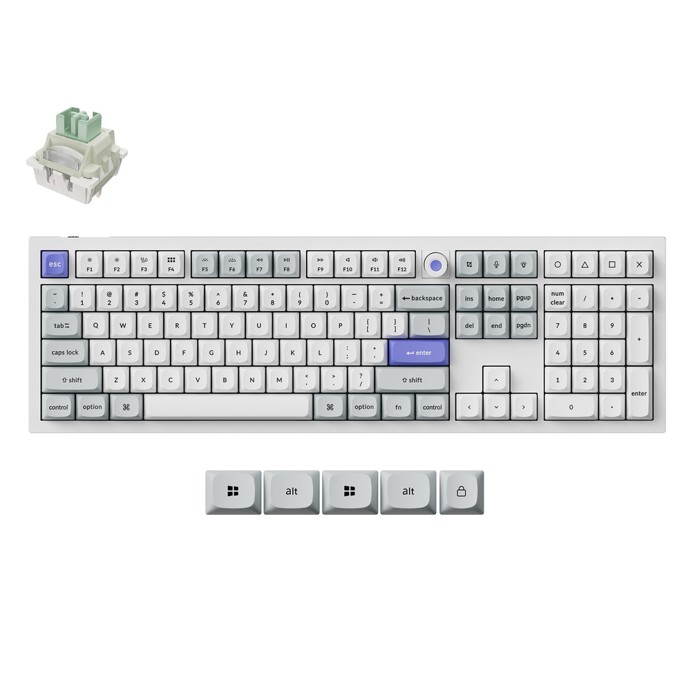 Keychron Q6 HE 8K Teclado por Cable con Conmutadores Magnéticos (Distribución US ANSI)