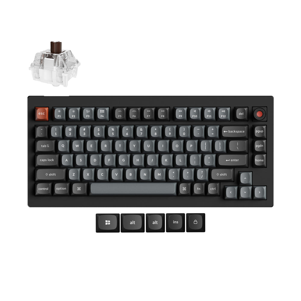 Teclado Mecánico Personalizado con Cable Keychron V1 8K QMK (Distribución US ANSI)