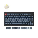 Colección de teclado mecánico personalizado inalámbrico QMK Keychron V1 Max con distribución ISO