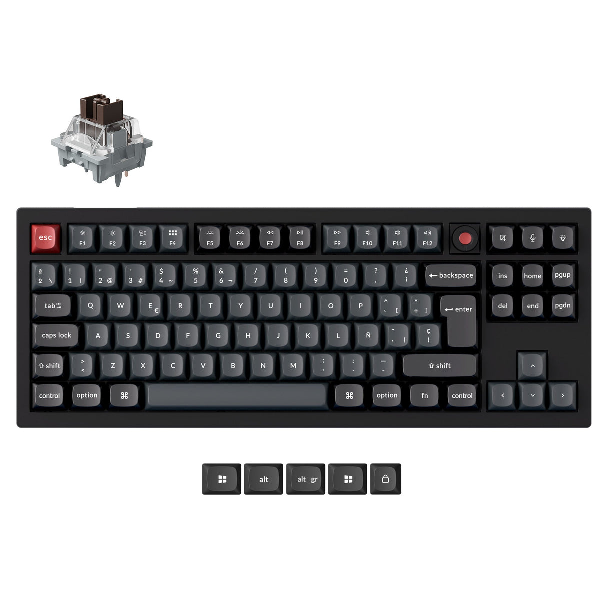 Keychron V3 8K QMK Wired Custom Mechanical Keyboard ISO Layout Collection