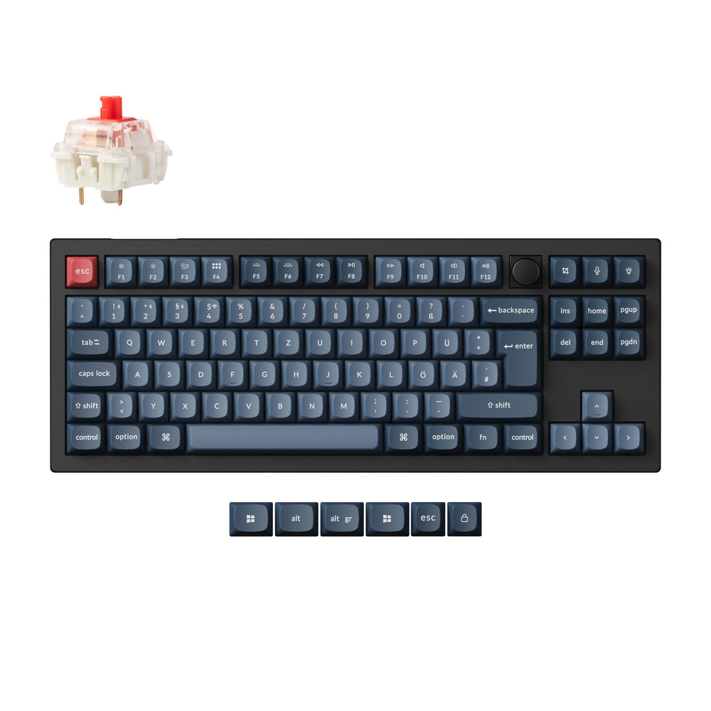 Colección de teclado mecánico personalizado inalámbrico Keychron V3 Max QMK/VIA con distribución ISO