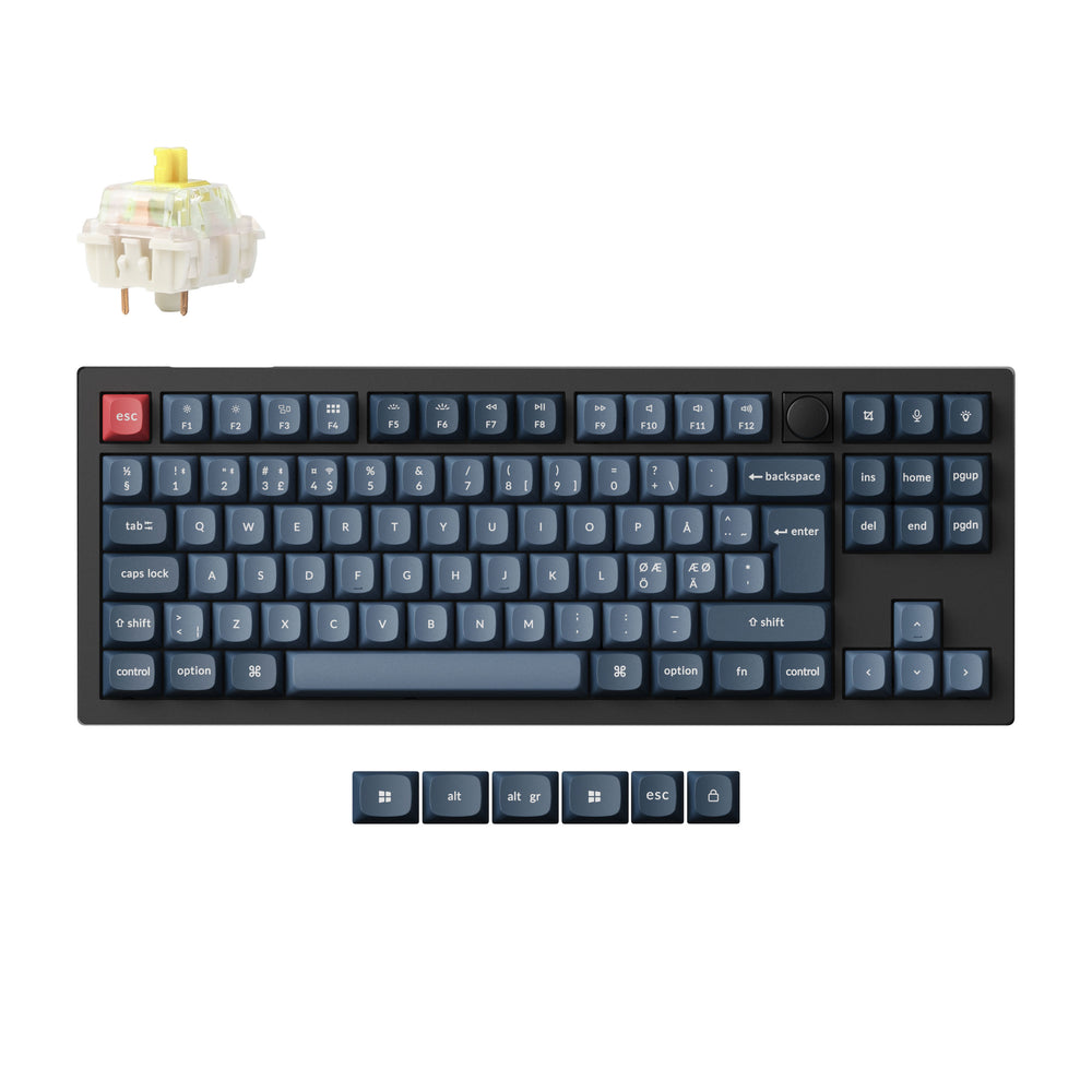 Colección de teclado mecánico personalizado inalámbrico Keychron V3 Max QMK/VIA con distribución ISO