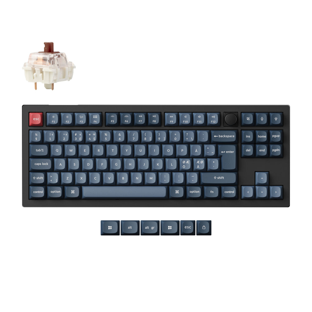 Colección de teclado mecánico personalizado inalámbrico Keychron V3 Max QMK/VIA con distribución ISO