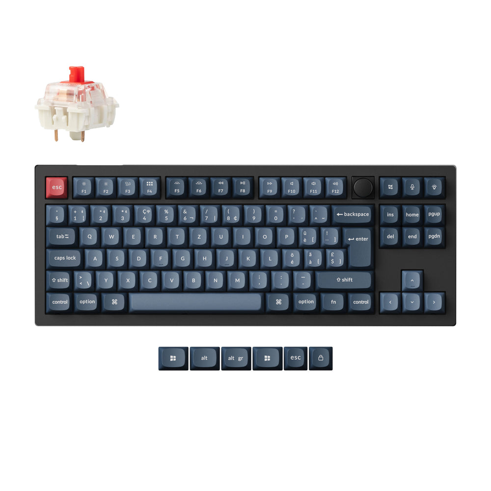 Colección de teclado mecánico personalizado inalámbrico Keychron V3 Max QMK/VIA con distribución ISO