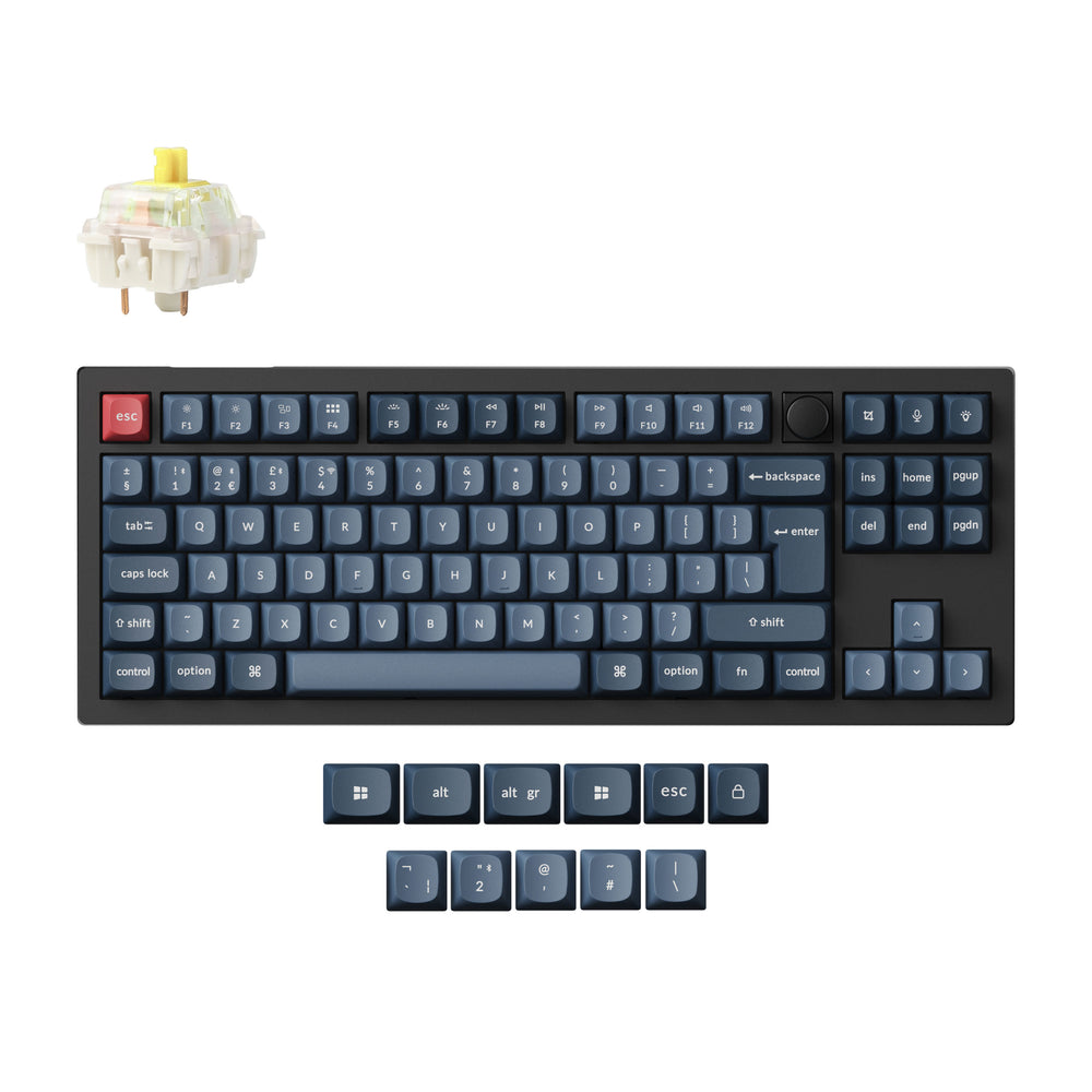Colección de teclado mecánico personalizado inalámbrico Keychron V3 Max QMK/VIA con distribución ISO