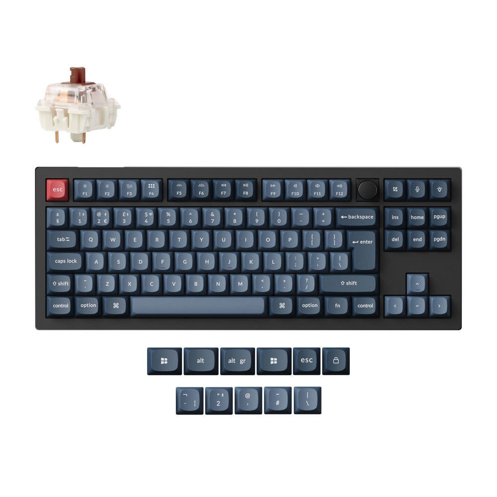 Colección de teclado mecánico personalizado inalámbrico Keychron V3 Max QMK/VIA con distribución ISO