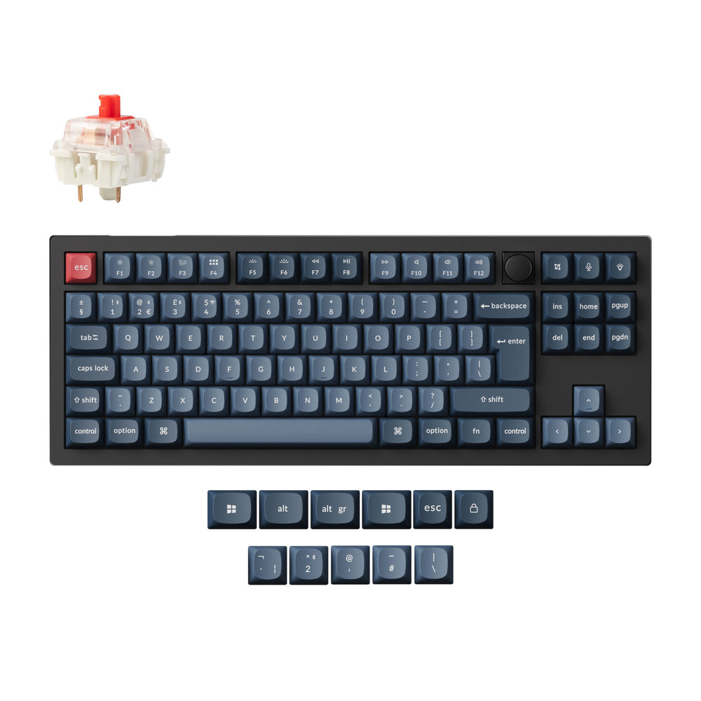 Colección de teclado mecánico personalizado inalámbrico Keychron V3 Max QMK/VIA con distribución ISO