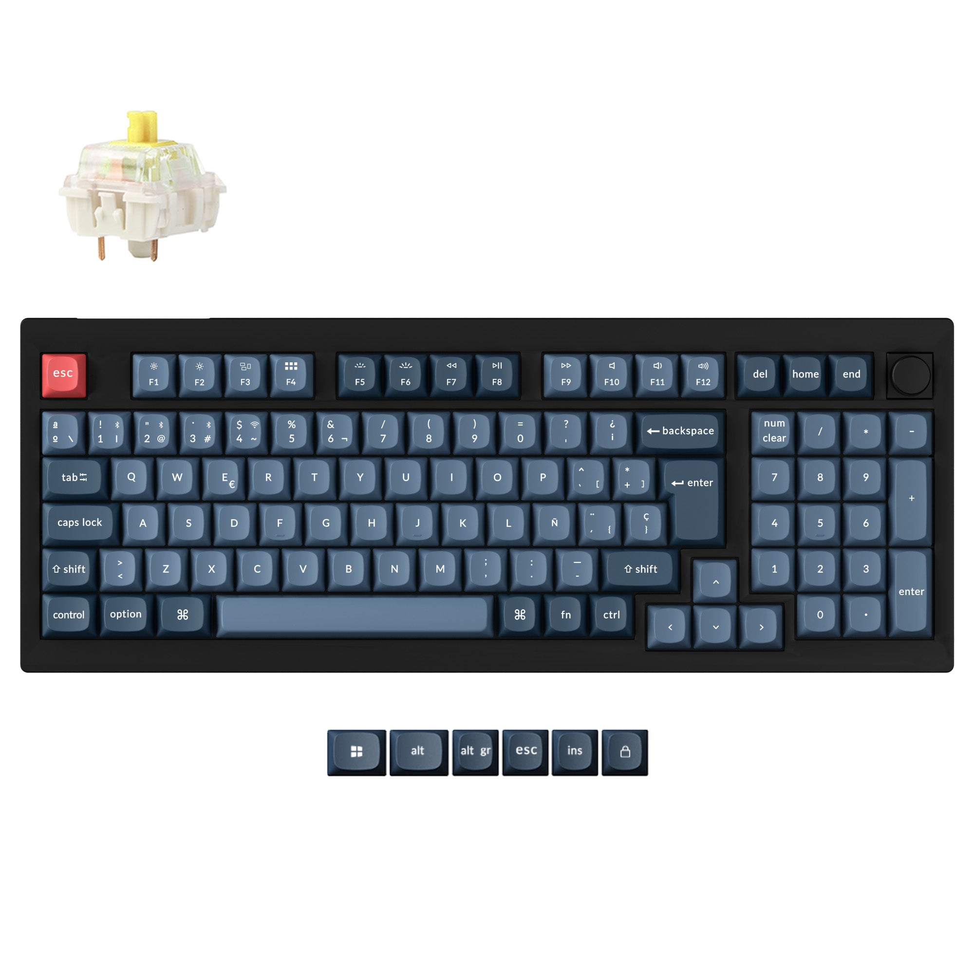 Keychron V5 Max QMK Wireless Custom Mechanical Keyboard ISO Layout Collection