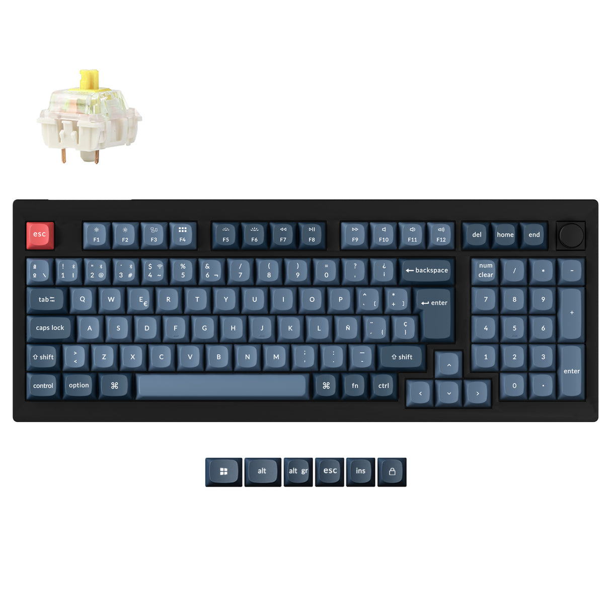 Keychron V5 Max QMK Wireless Custom Mechanical Keyboard ISO Layout Collection