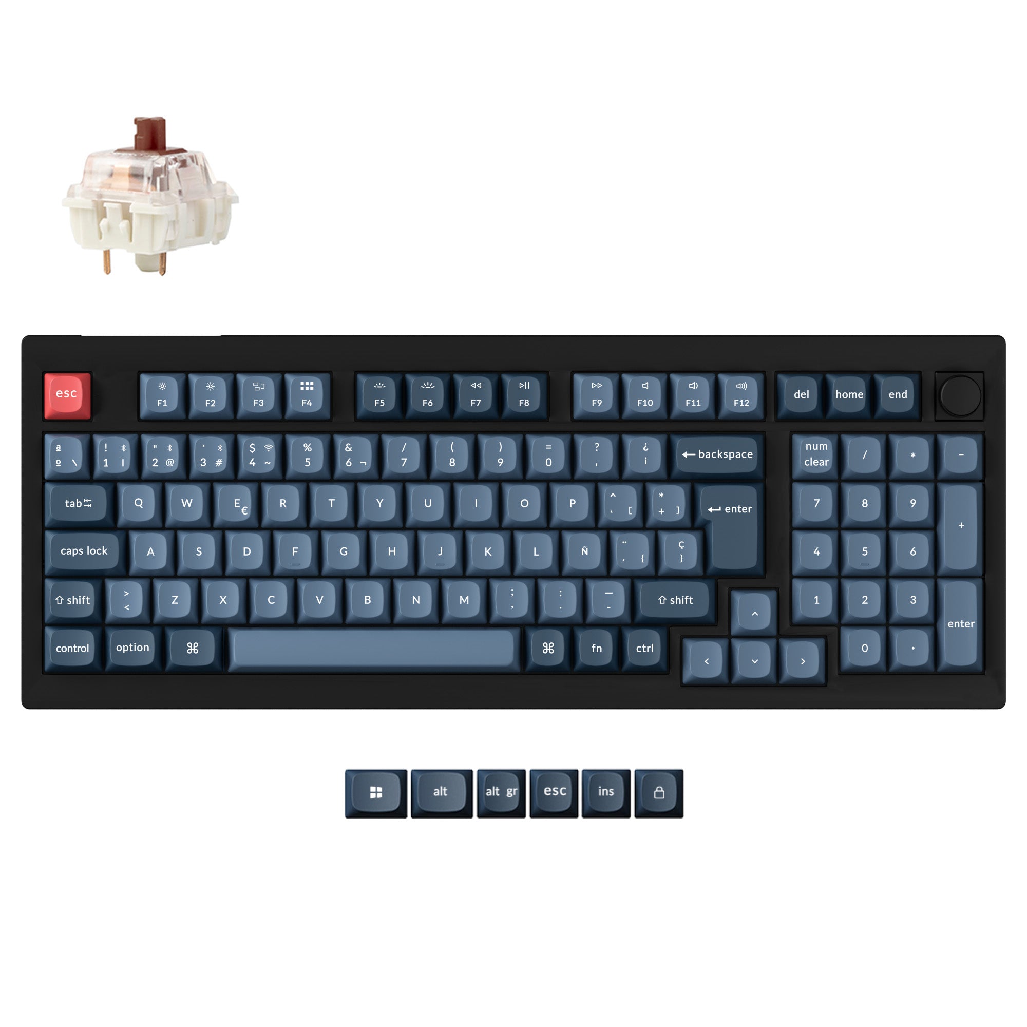 Keychron V5 Max QMK Wireless Custom Mechanical Keyboard ISO Layout Collection