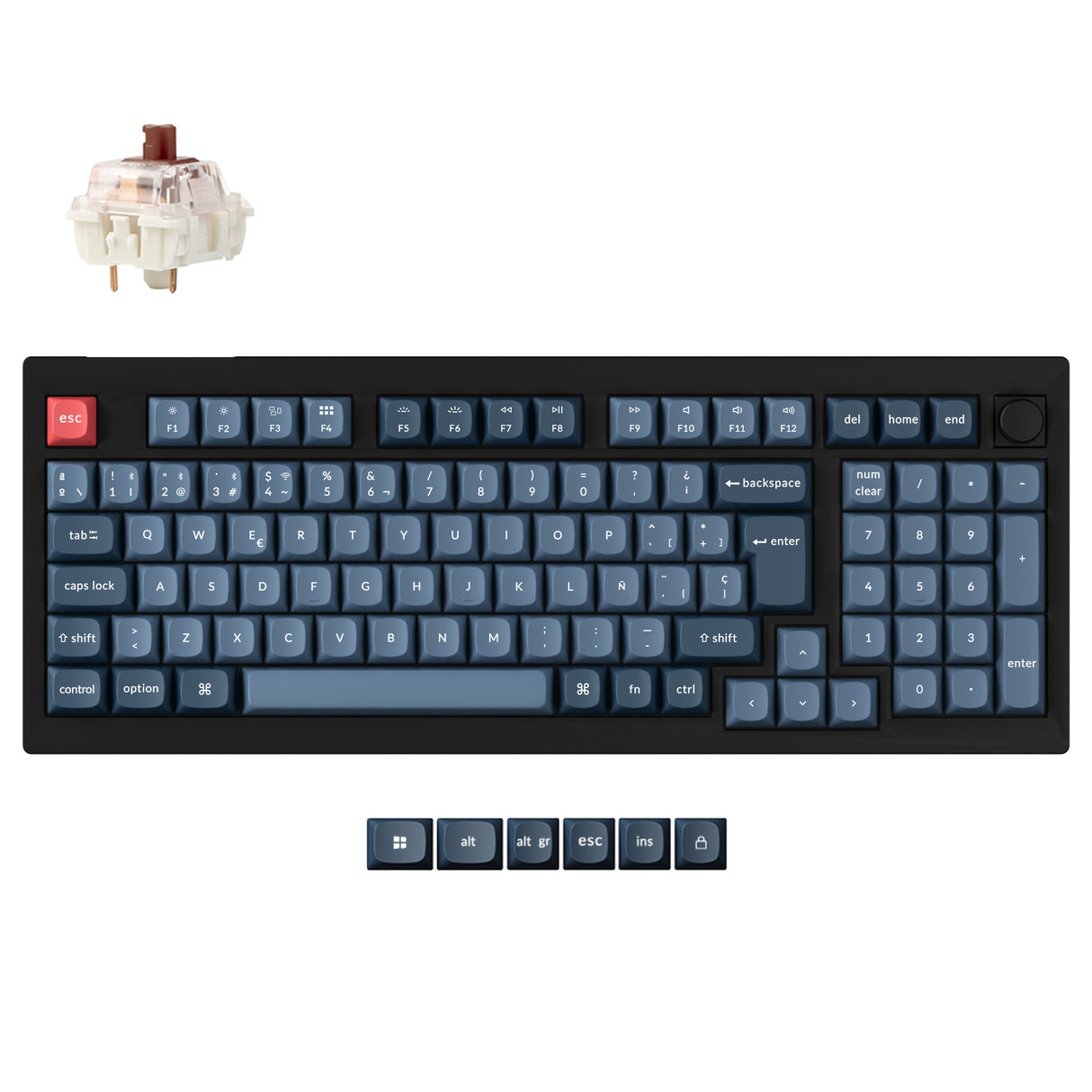 Keychron V5 Max QMK Wireless Custom Mechanical Keyboard ISO Layout Collection