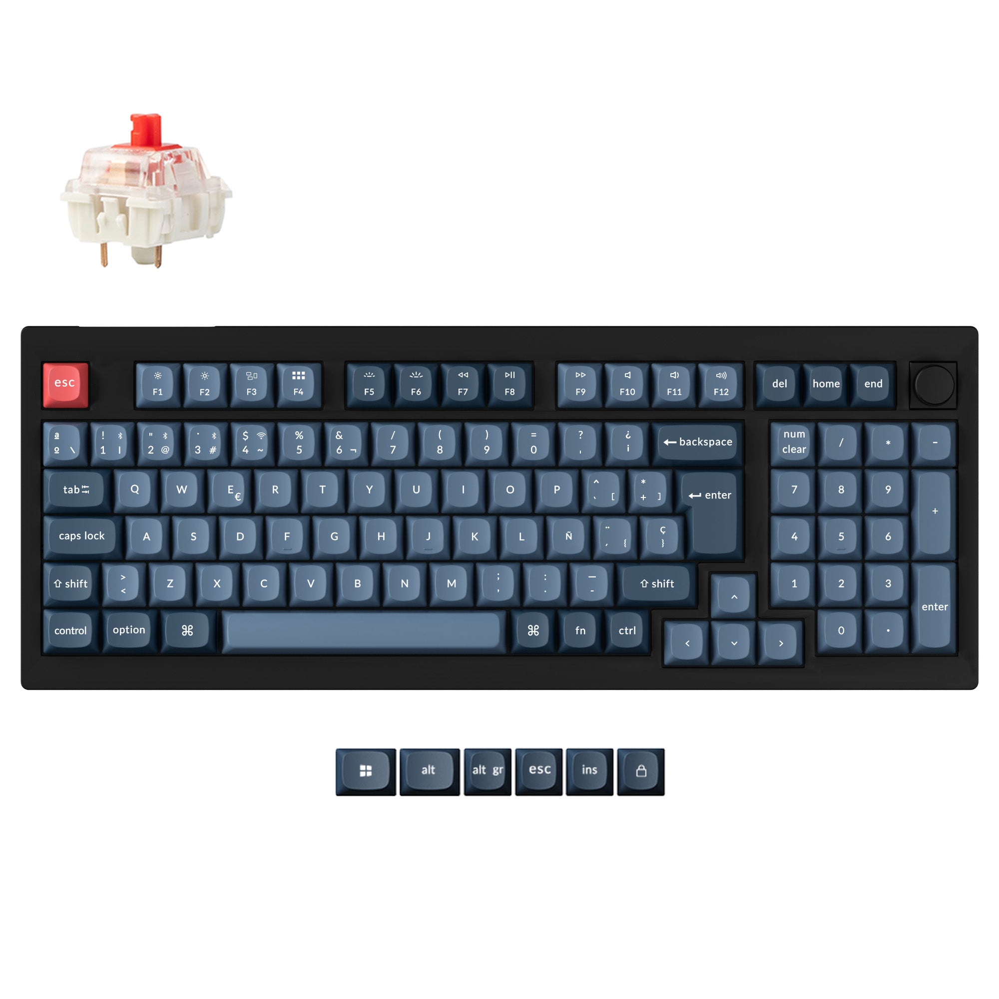 Keychron V5 Max QMK Wireless Custom Mechanical Keyboard ISO Layout Collection