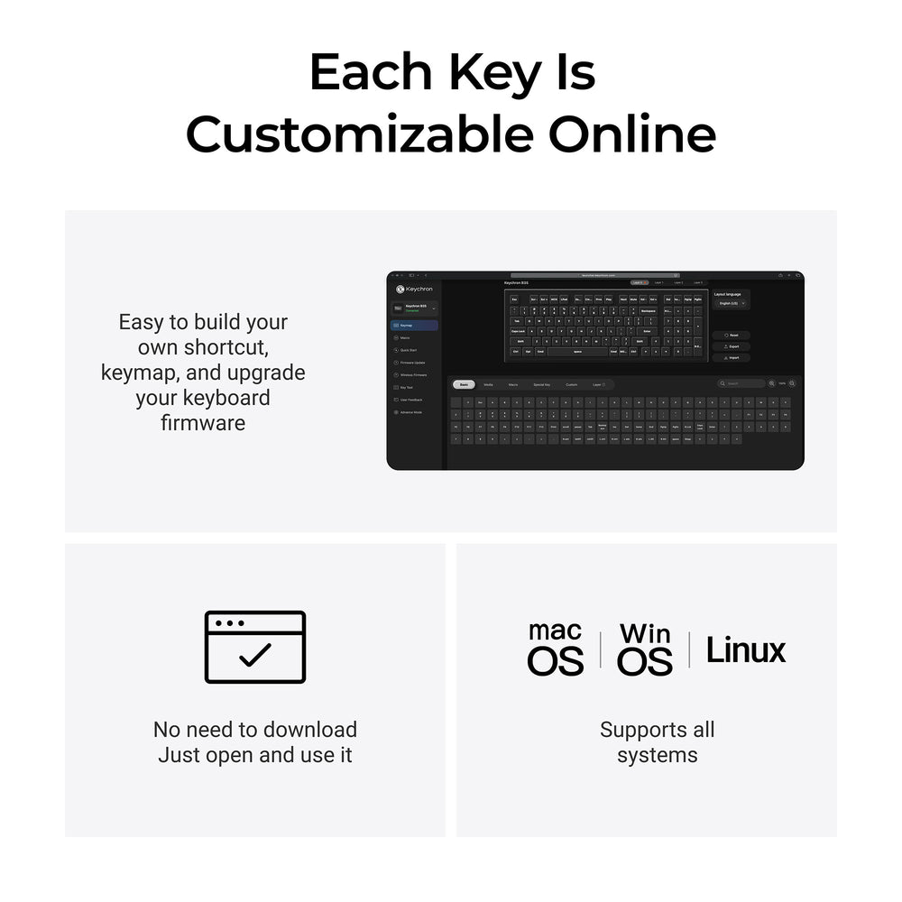 Teclado Inalámbrico Keychron B35 (Teclado US ANSI)