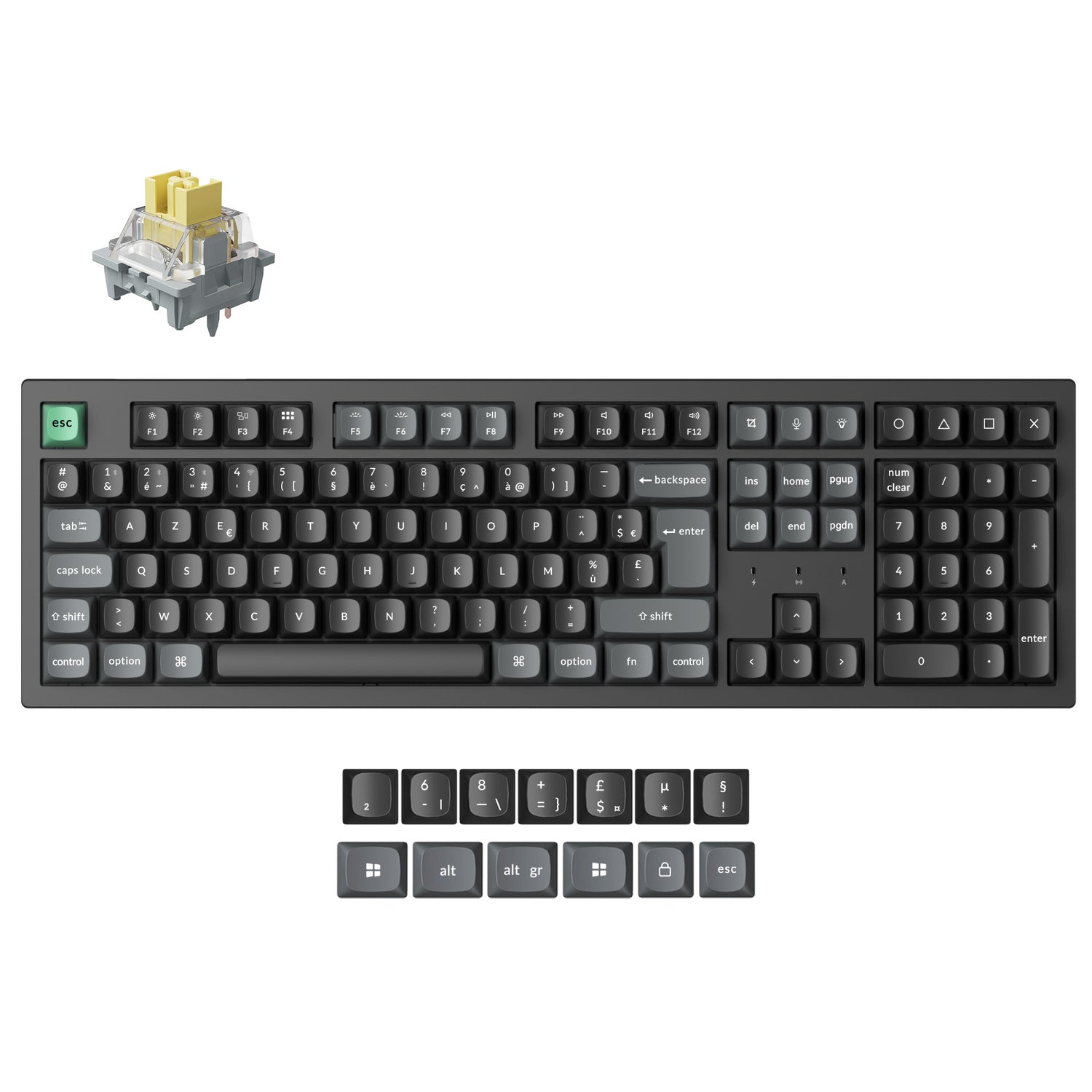 Keychron K10 Ultra 8K Wireless Custom Mechanical Keyboard ISO Layout Collection