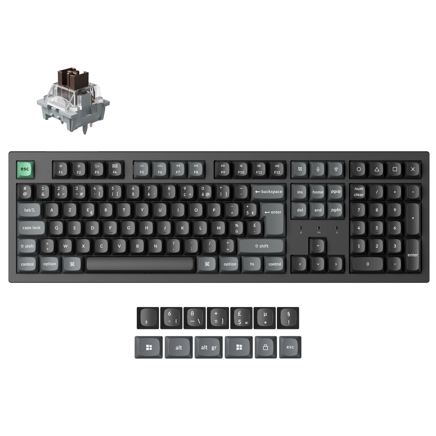 Keychron K10 Ultra 8K Wireless Custom Mechanical Keyboard ISO Layout Collection