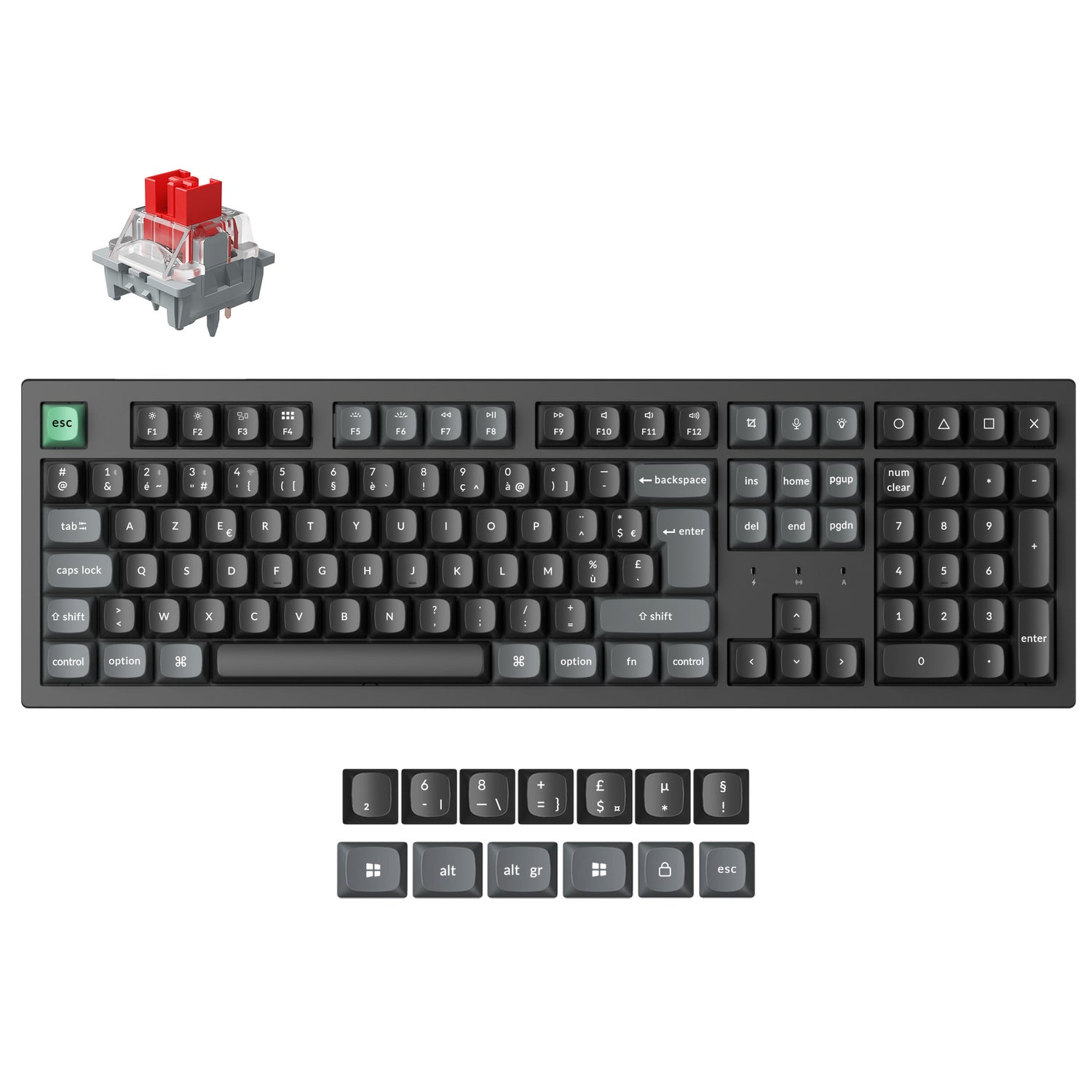 Keychron K10 Ultra 8K Wireless Custom Mechanical Keyboard ISO Layout Collection