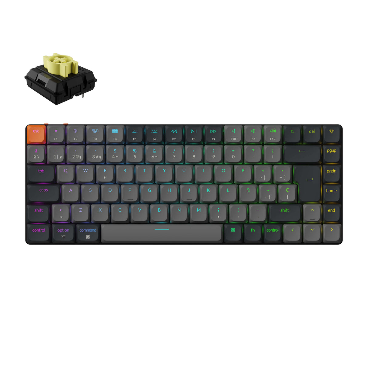 Teclado Mecánico Inalámbrico Keychron K3 QMK (Distribución ISO) - Versión 3