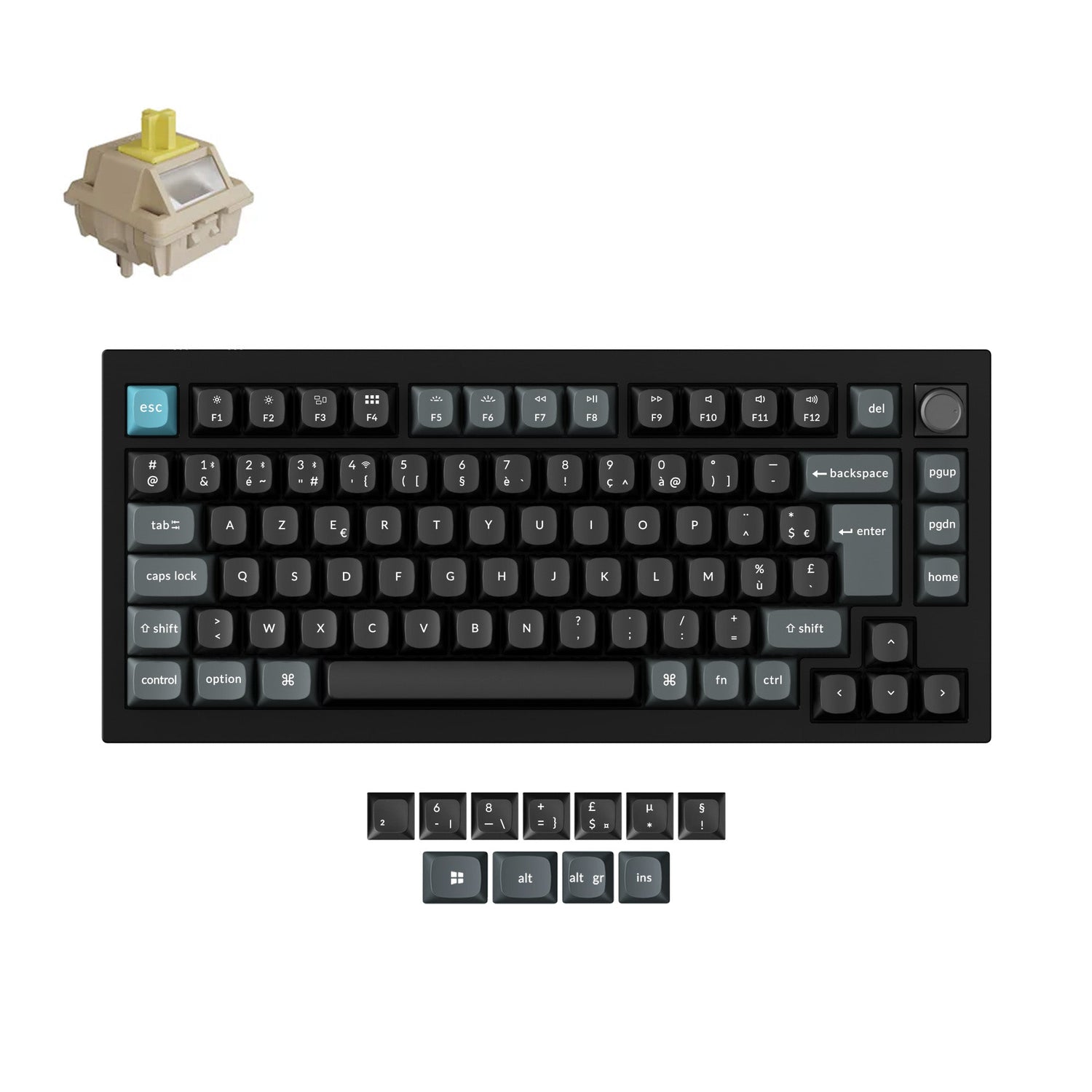Keychron Q1 Ultra 8K Wireless Custom Mechanical Keyboard ISO Layout Collection