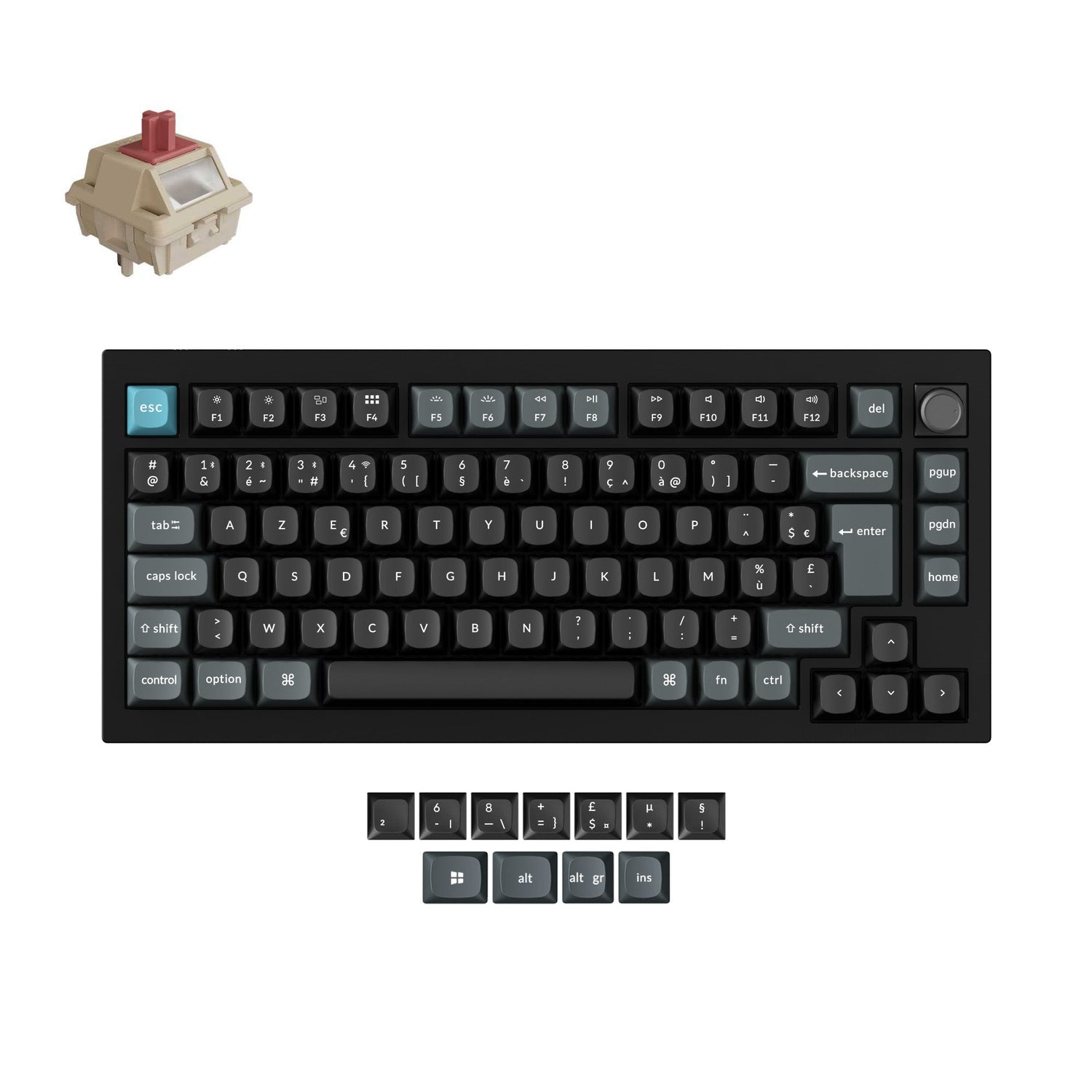 Keychron Q1 Ultra 8K Wireless Custom Mechanical Keyboard ISO Layout Collection