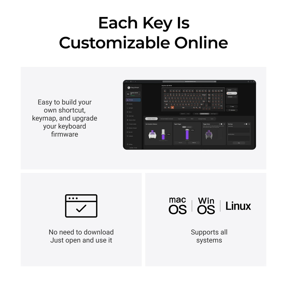 Keychron Q5 HE 8K Wired Magnetic Switch Keyboard (US ANSI Layout)