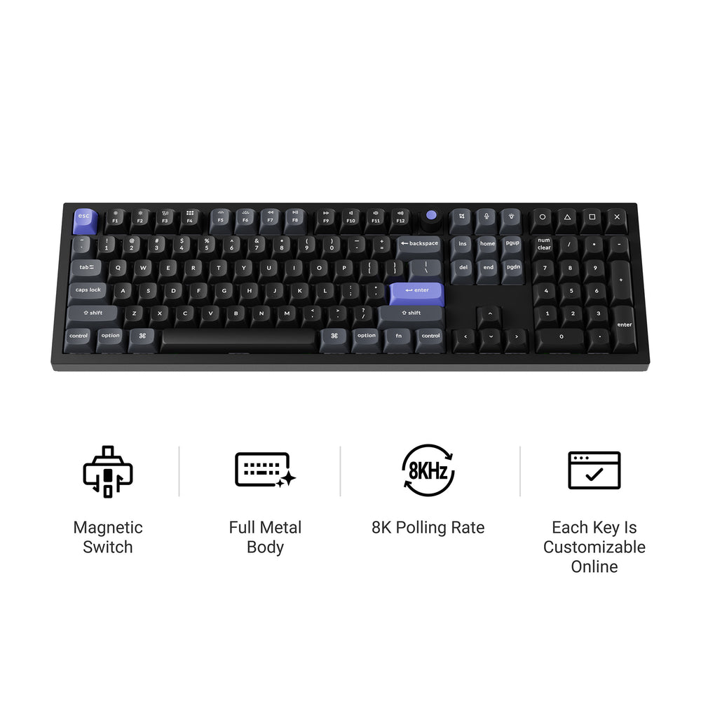 Keychron Q6 HE 8K Wired Magnetic Switch Keyboard (US ANSI Layout)
