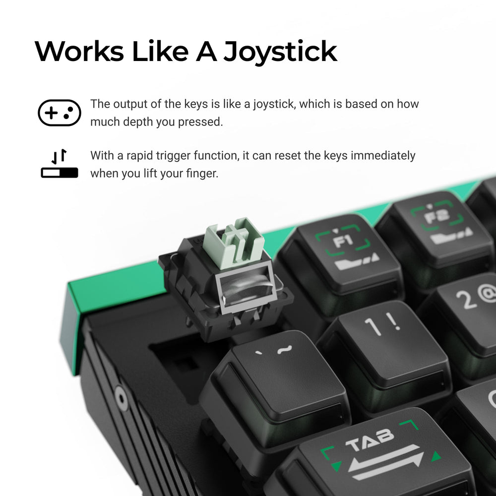 Teclado para Juegos de Una Mano Lemokey L0 HE con Interruptores Magnéticos