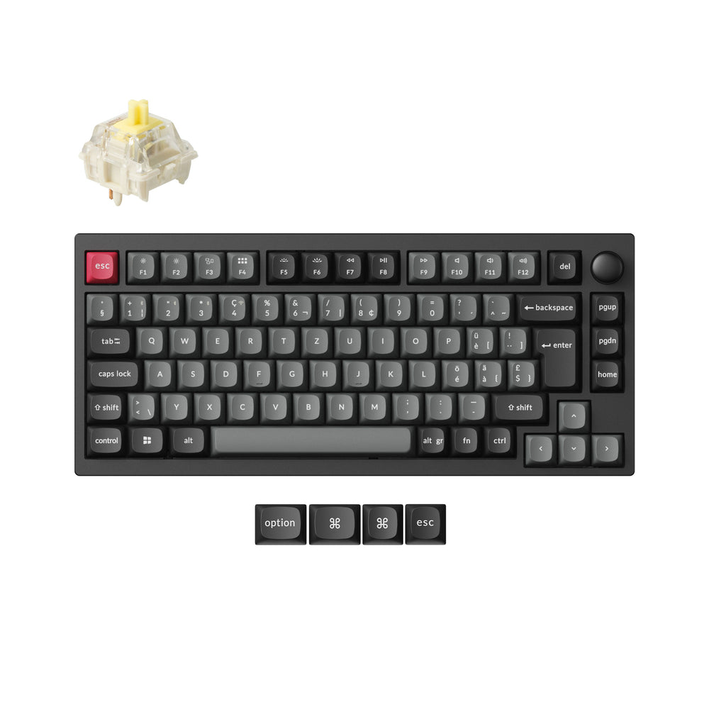 Colección de teclados mecánicos personalizados inalámbricos Lemokey P1 QMK con distribución ISO