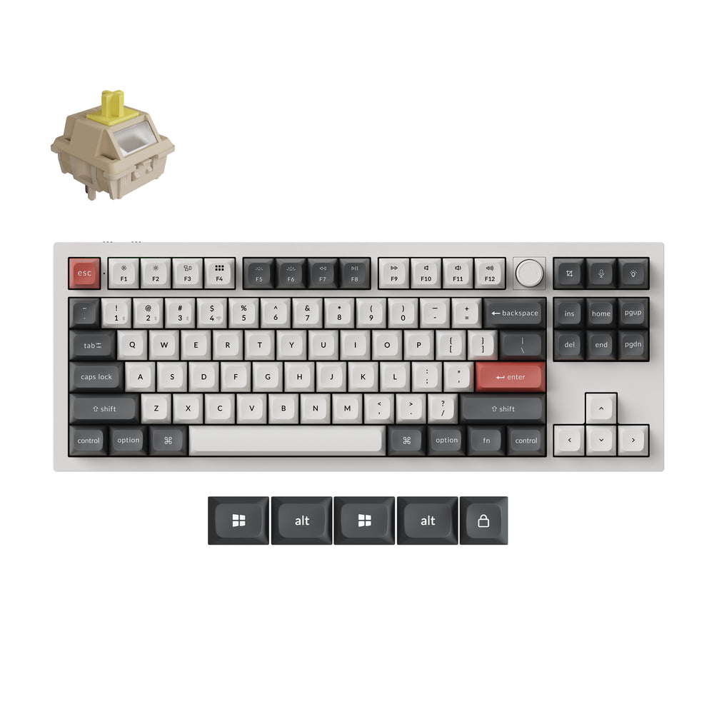 Teclado Mecánico Personalizado Inalámbrico Keychron Q3 Ultra 8K (Distribución US ANSI)