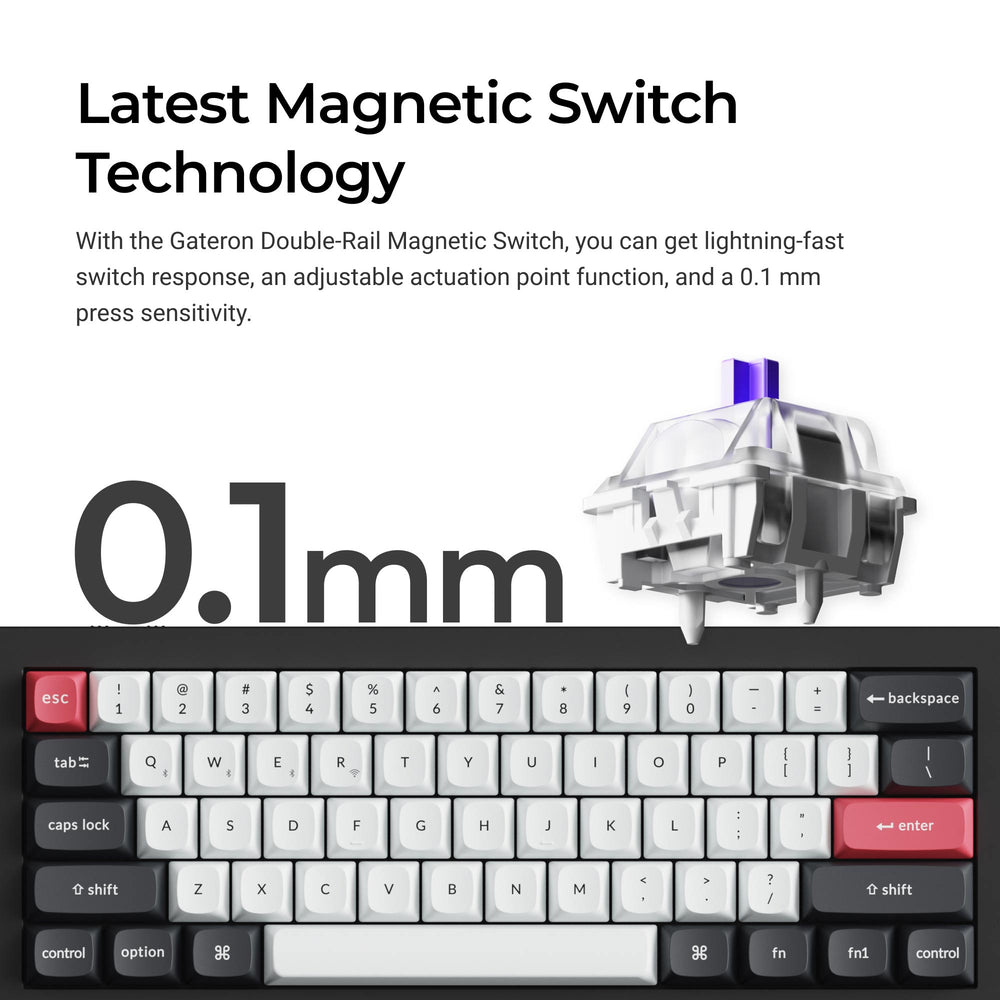 Keychron Q4 HE QMK Wireless Custom Keyboard (US Layout)