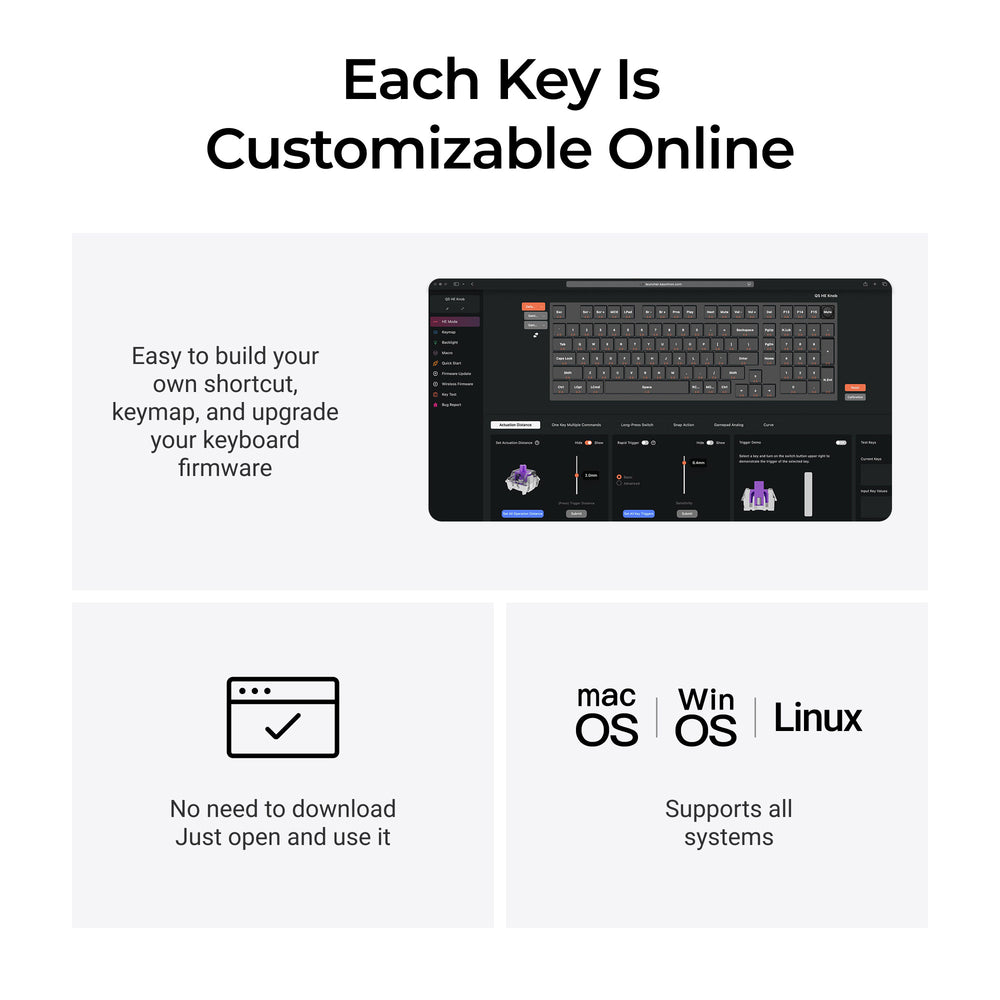 Keychron Q5 HE QMK Wireless Custom Keyboard (US Layout)