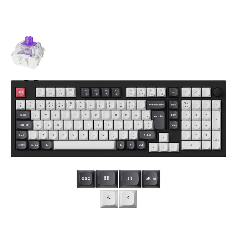 Colección de Teclados Personalizados Keychron Q5 HE QMK Inalámbrico Distribución ISO