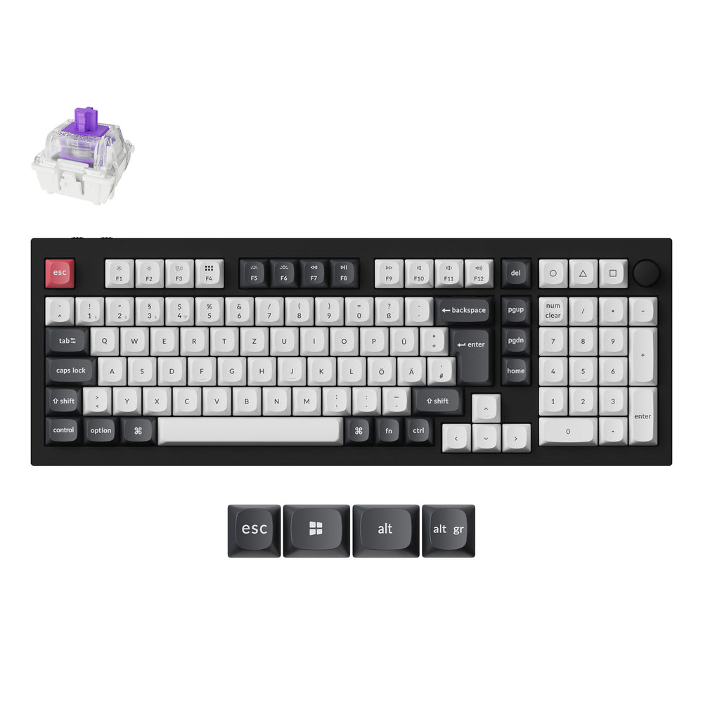 Colección de Teclados Personalizados Keychron Q5 HE QMK Inalámbrico Distribución ISO