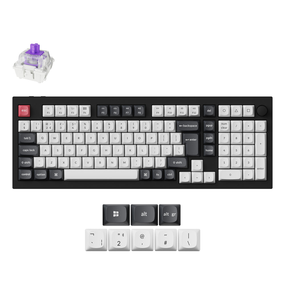 Colección de Teclados Personalizados Keychron Q5 HE QMK Inalámbrico Distribución ISO