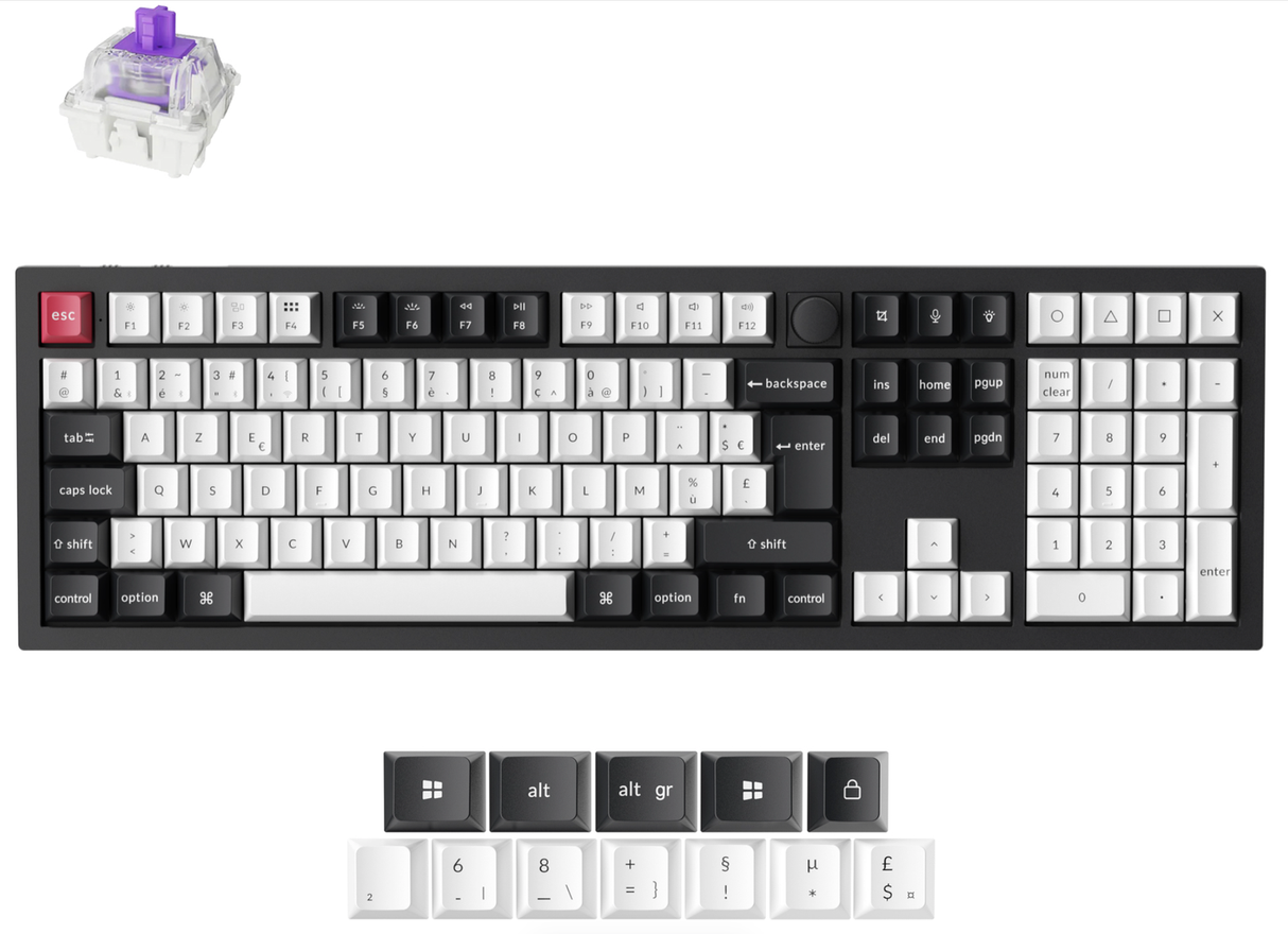 Keychron Q6 HE QMK Wireless Custom Keyboard ISO Layout Collection