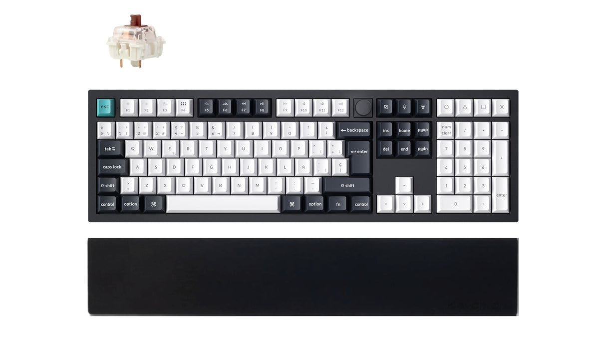 Keyboad Layout Rubber Sheet Combo: Keychron Q6 Max QMK Wireless Keyboard ISO Layout + Silicone Pal ...