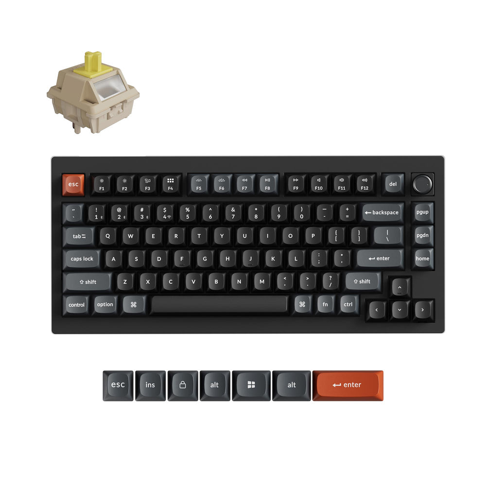 Teclado Mecánico Personalizado Inalámbrico Keychron V1 Ultra 8K (Distribución US ANSI)
